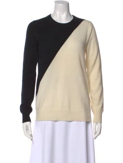 Pre-owned Madeleine Thompson Cashmere Colorblock Pattern Sweater