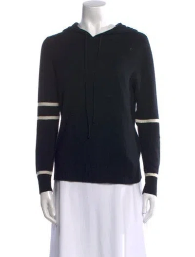 Pre-owned Madeleine Thompson Cashmere Colorblock Pattern Sweater In Black