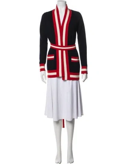Pre-owned Madeleine Thompson Cashmere Colorblock Pattern Sweater In Multi