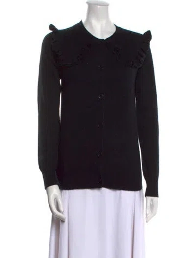 Pre-owned Madeleine Thompson Cashmere Crew Neck Sweater In Black