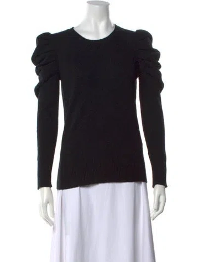 Pre-owned Madeleine Thompson Cashmere Crew Neck Sweater In Black