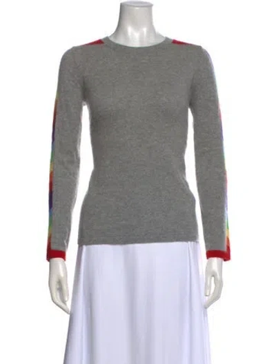 Pre-owned Madeleine Thompson Cashmere Crew Neck Sweater In Gray
