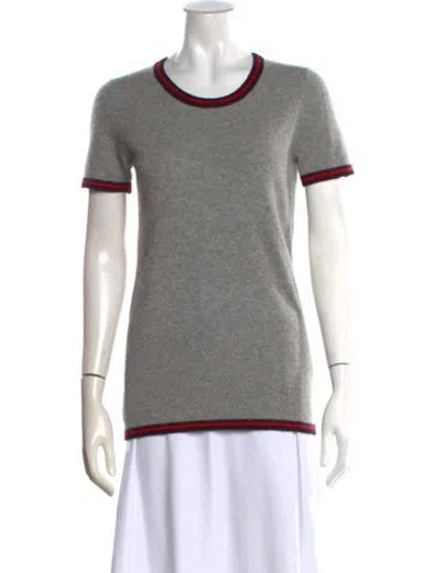 Pre-owned Madeleine Thompson Cashmere Crew Neck Sweater In Gray