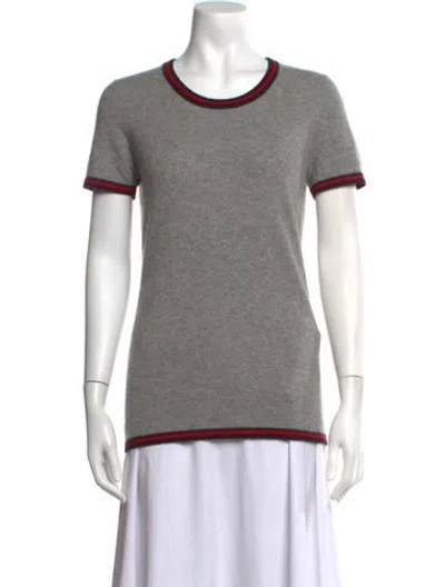 Pre-owned Madeleine Thompson Cashmere Crew Neck Sweater In Grey