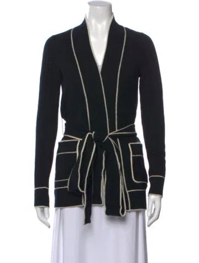 Pre-owned Madeleine Thompson Cashmere Open Front Sweater In Multi