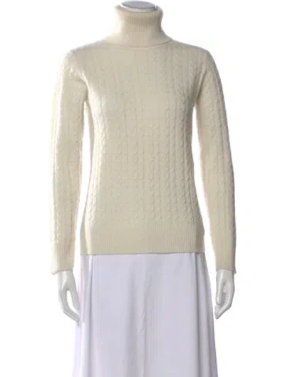 Pre-owned Madeleine Thompson Cashmere Patterned Sweater In Neutral