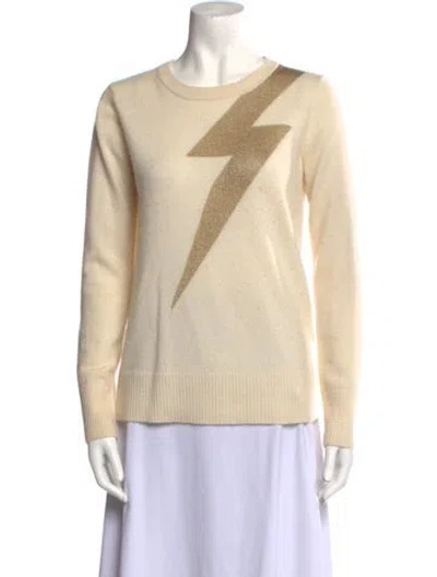 Pre-owned Madeleine Thompson Cashmere Printed Sweater In Neutral