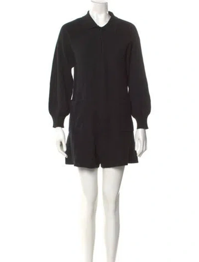 Pre-owned Madeleine Thompson Cashmere Romper In Black