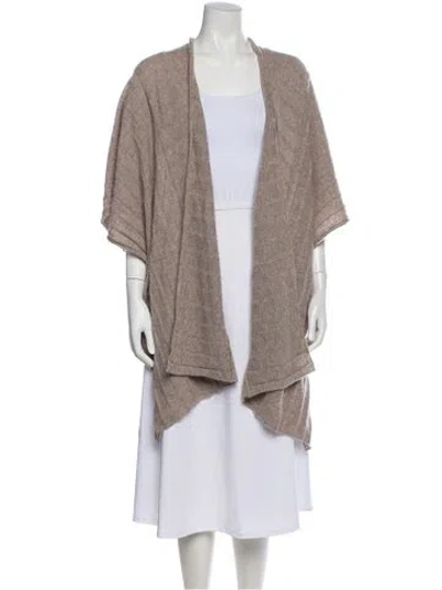 Pre-owned Madeleine Thompson Cashmere Shawl In Neutral