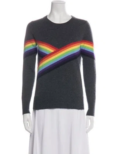 Pre-owned Madeleine Thompson Cashmere Striped Sweater In Blue