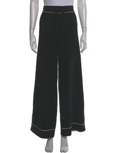 Pre-owned Madeleine Thompson Cashmere Wide Leg Pants In Gray