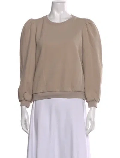 Pre-owned Madeleine Thompson Crew Neck Long Sleeve Sweatshirt In Neutral