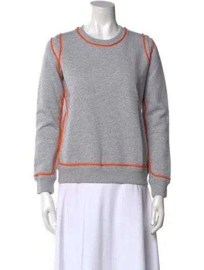 Pre-owned Madeleine Thompson Crew Neck Sweater In Gray