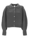 Madeleine Thompson Wool Blend Cardigan In Black