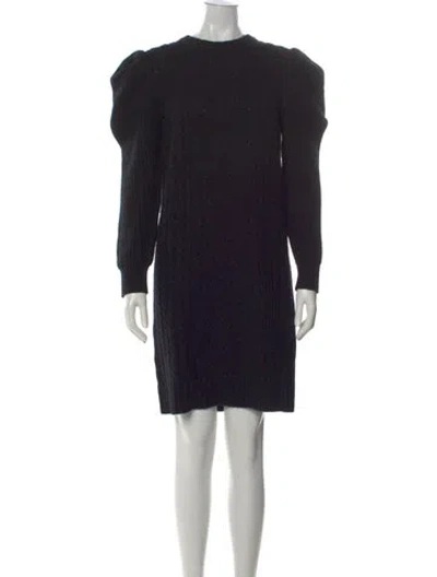 Pre-owned Madeleine Thompson Wool Crew Neck Sweater In Black