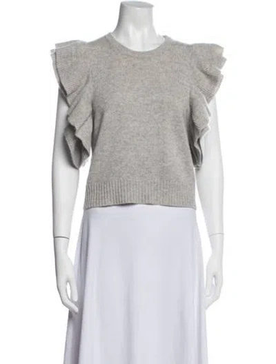 Pre-owned Madeleine Thompson Wool Crew Neck Top In Multi