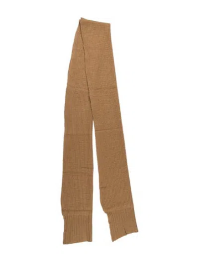 Pre-owned Madeleine Thompson Wool Scarf W/ Tags In Neutrals