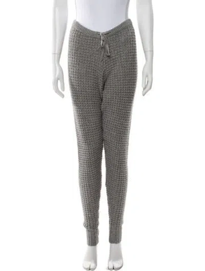 Pre-owned Madeleine Thompson Wool Skinny Leg Pants In Grey