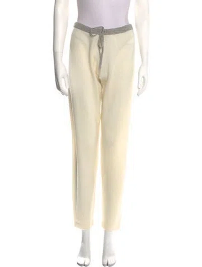 Pre-owned Madeleine Thompson Wool Skinny Leg Pants W/ Tags In Neutral