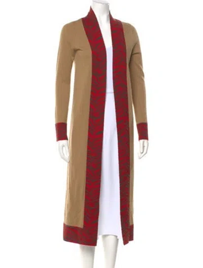 Pre-owned Madeleine Thompson Wool Striped Sweater In Brown