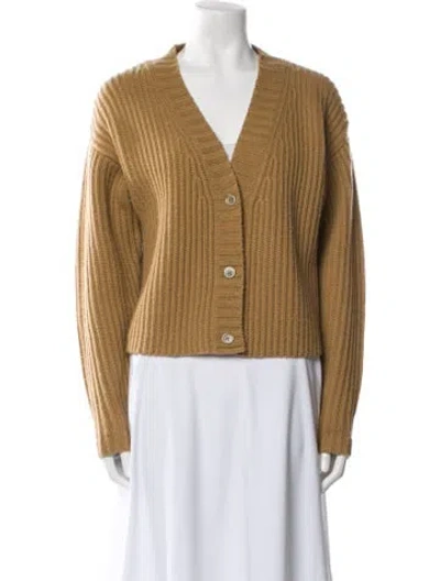 Pre-owned Madeleine Thompson Wool V-neck Sweater In Blue