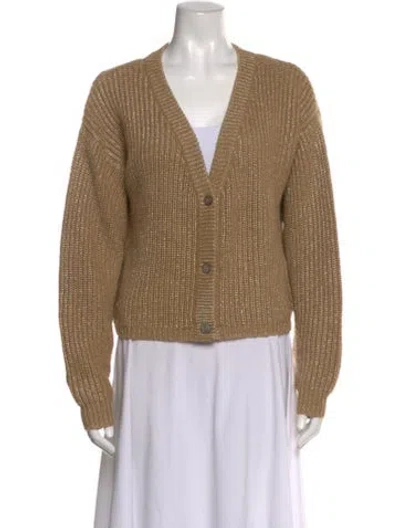 Pre-owned Madeleine Thompson Wool V-neck Sweater In Multi