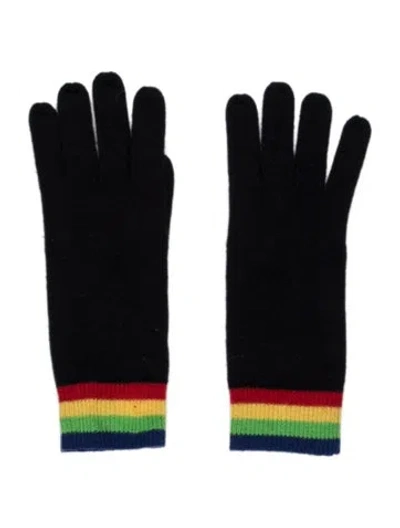 Pre-owned Madeleine Thompson Wool Winter Gloves In Blue