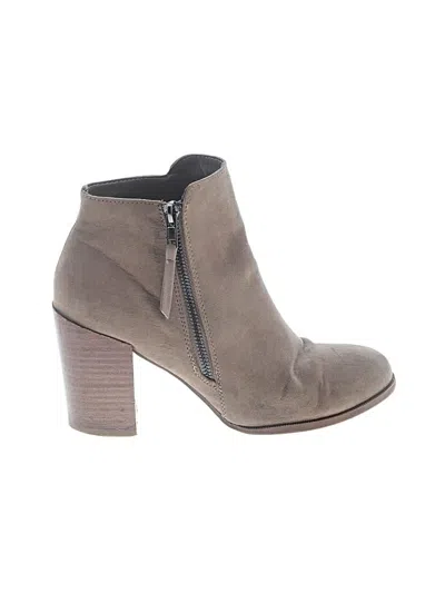 Pre-owned Madeline Ankle Boots In Gray