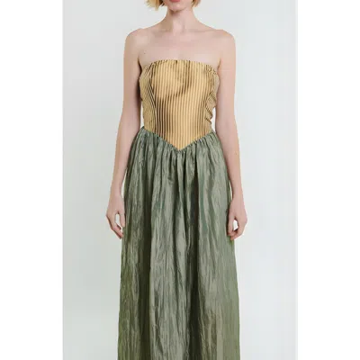 Madeline Marie Roxanne Long Dress In Multi