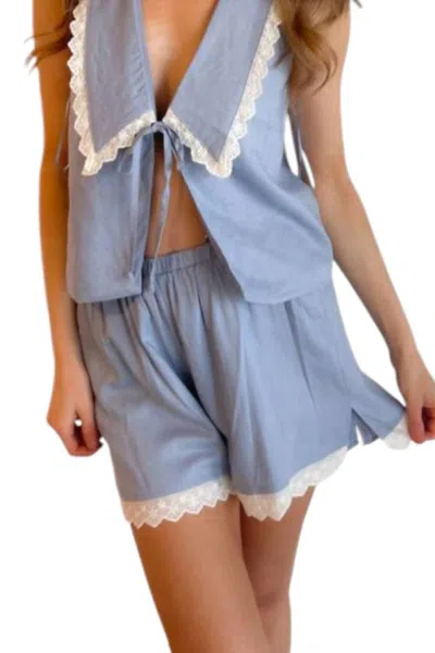 Madeline Stuart Made For Everyone Shorts In Light Blue