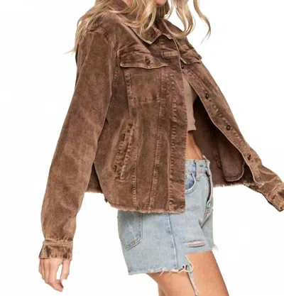 Madelyn Presley Corduroy Jacket In Brown