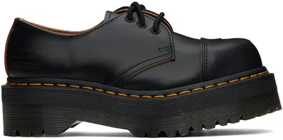 Mademe Black Dr. Martens Edition 1461 Quad Derbys In Black Vintage Smooth