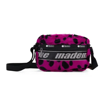 Mademe X Lesportsac Box Black/pink Crossbody Bag In Multi
