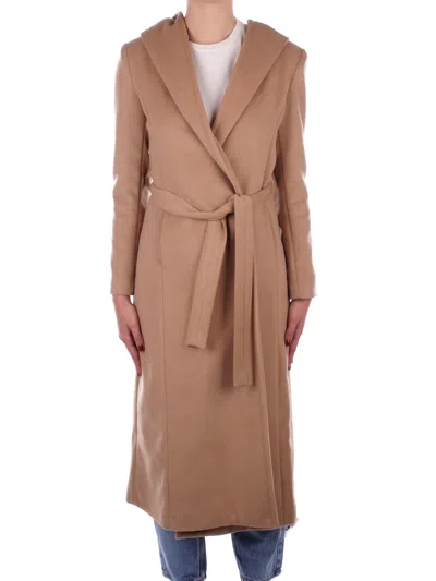 Mademoiselle-du-monde Mademoiselle Du Monde Coats Camel In Cammello Marroni
