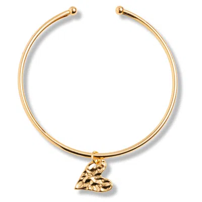 Mademoiselle Jules Women's Gold Heartbeat Necklace