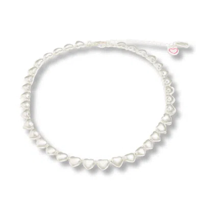 Mademoiselle Jules Women's Heartbreaker Necklace - Silver In Metallic