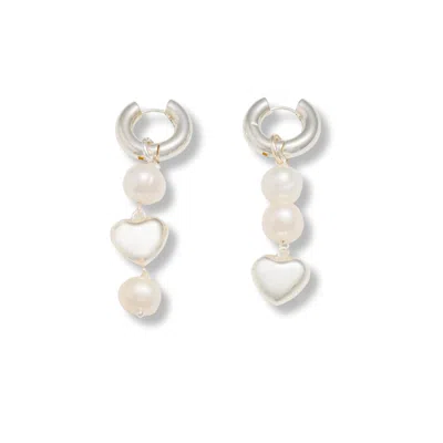 Mademoiselle Jules Women's Isn't She Lovely Earrings - Silver In White