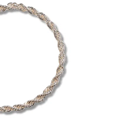 Mademoiselle Jules Women's Roped In Necklace - Silver In Metallic