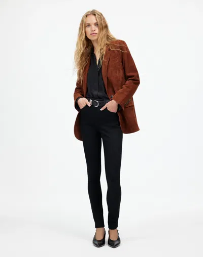 Madewell 10&quot; High-rise Skinny Jeans In Black Frost