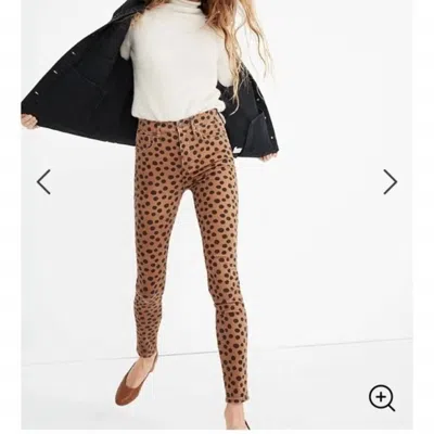 Madewell 10" High-rise Skinny Jeans In Brown, Tan