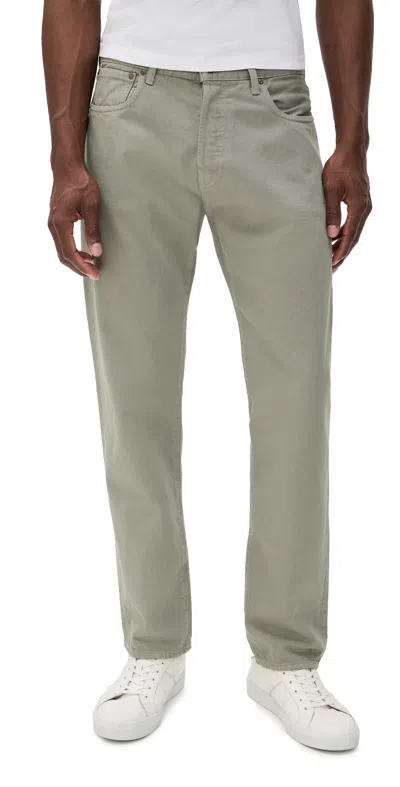 Madewell 1991 Straight Leg Jeans Washed Olive In Green