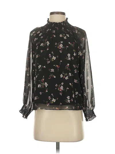 Pre-owned Madewell 3/4 Sleeve Blouse In Black