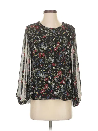 Pre-owned Madewell 3/4 Sleeve Blouse In Black
