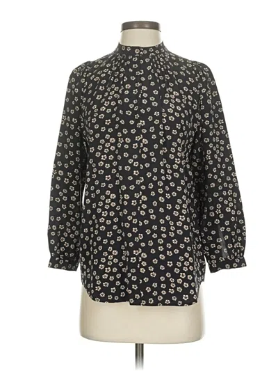 Pre-owned Madewell 3/4 Sleeve Blouse In Black
