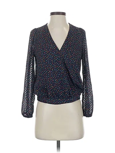 Pre-owned Madewell 3/4 Sleeve Blouse In Blue