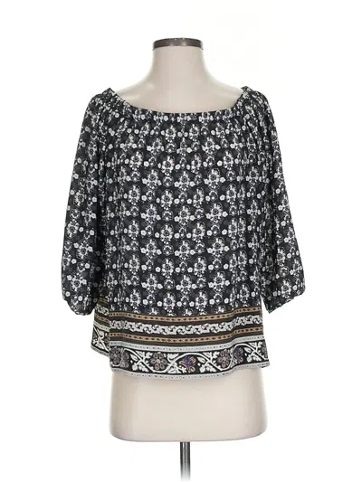 Pre-owned Madewell 3/4 Sleeve Blouse In Gray