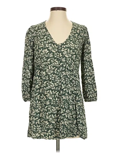 Pre-owned Madewell 3/4 Sleeve Blouse In Green