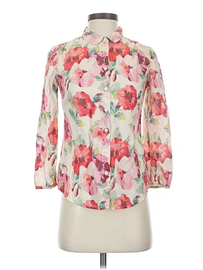Pre-owned Madewell 3/4 Sleeve Blouse In Ivory