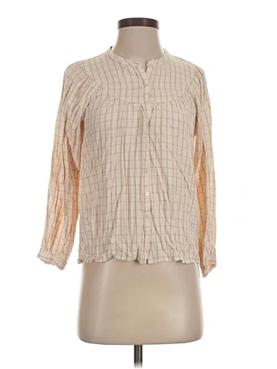 Pre-owned Madewell 3/4 Sleeve Blouse In Ivory