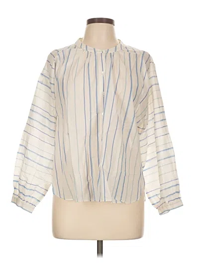 Pre-owned Madewell 3/4 Sleeve Blouse In Ivory